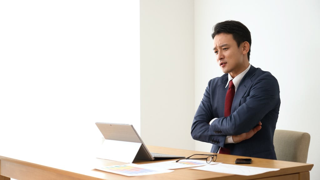 eラーニングがうまくいっていない様子