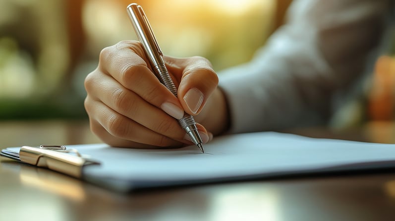 アジェンダを書き出している様子